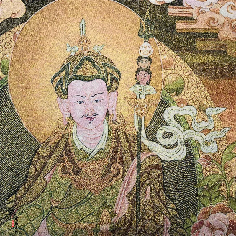 

Tibet, Nepal, Thangka portrait, brocade painting, silk religious figure, Thangka embroidery mural 15