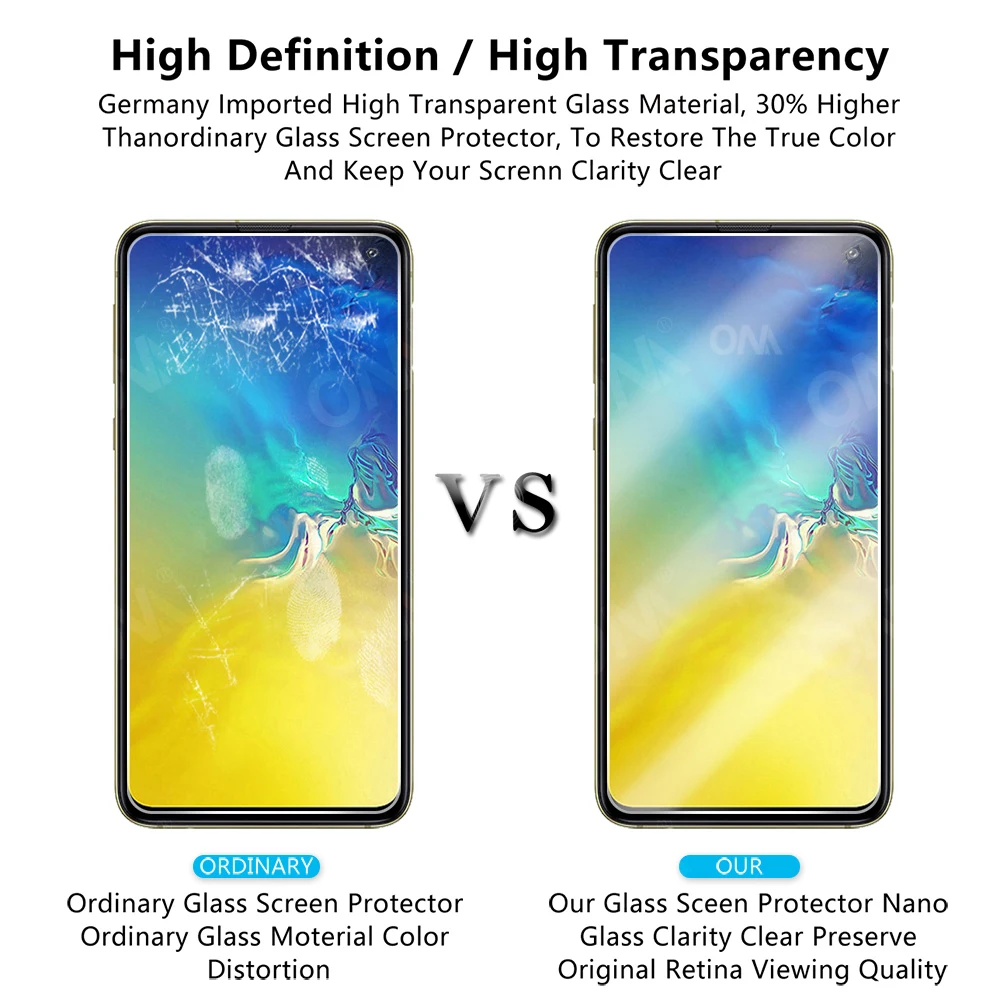 2pcs s10e tempered glass for samsung galaxy s10e screen protector for samsung galaxy s10e protective glass film free global shipping