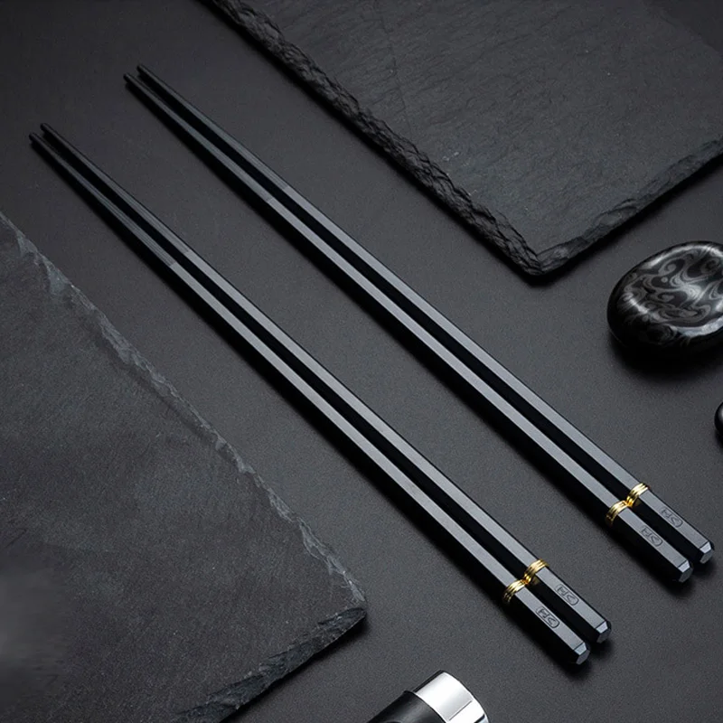 

5/10 Pair Japanese Chopsticks Sushi Sticks Tableware Chinese Food Stick Catering Utensils Non-slip Household Kitchen Tools