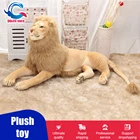 Большой крутой лежачий Лев мягкие плюшевые игрушки живые Имитация животных Модель Дети крепление украшение для дома кукла вещи детские игрушки подарок