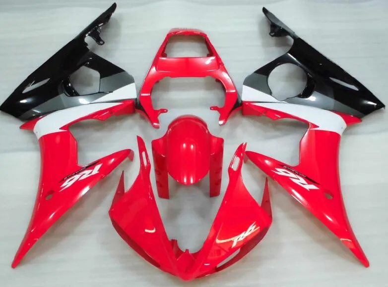 

3 Free Gifts New ABS motor Fairing Kit Fit For YAMAHA YZF-R6 2003 2004 2005 R6 03 04 05 Full Fairings custom black red nice