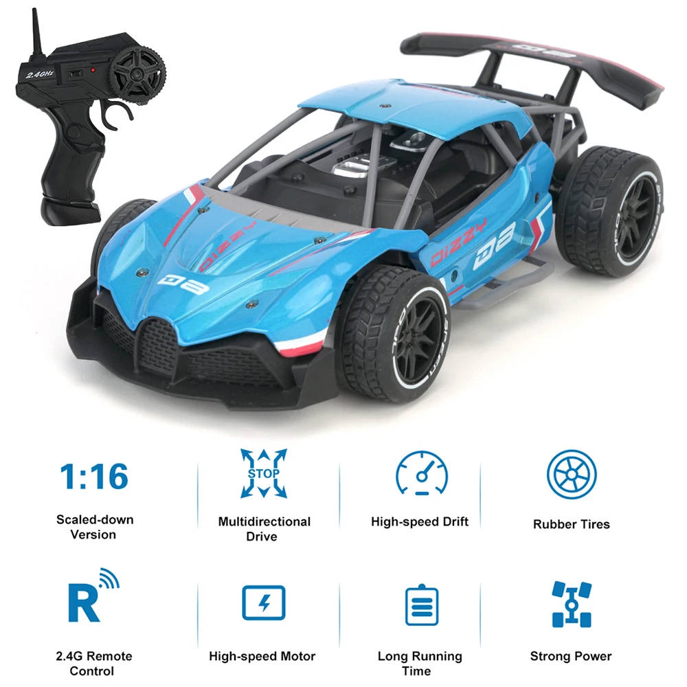 1/16 RC автомобиль 2 4G Дрифт сплав высокоскоростной гоночный Радиоуправляемый