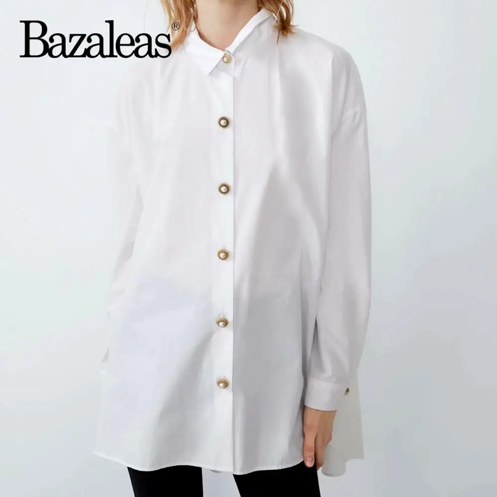 Прямая поставка офисный центр дворцовые пуговицы blusas mujer de moda 2019 шикарные белые
