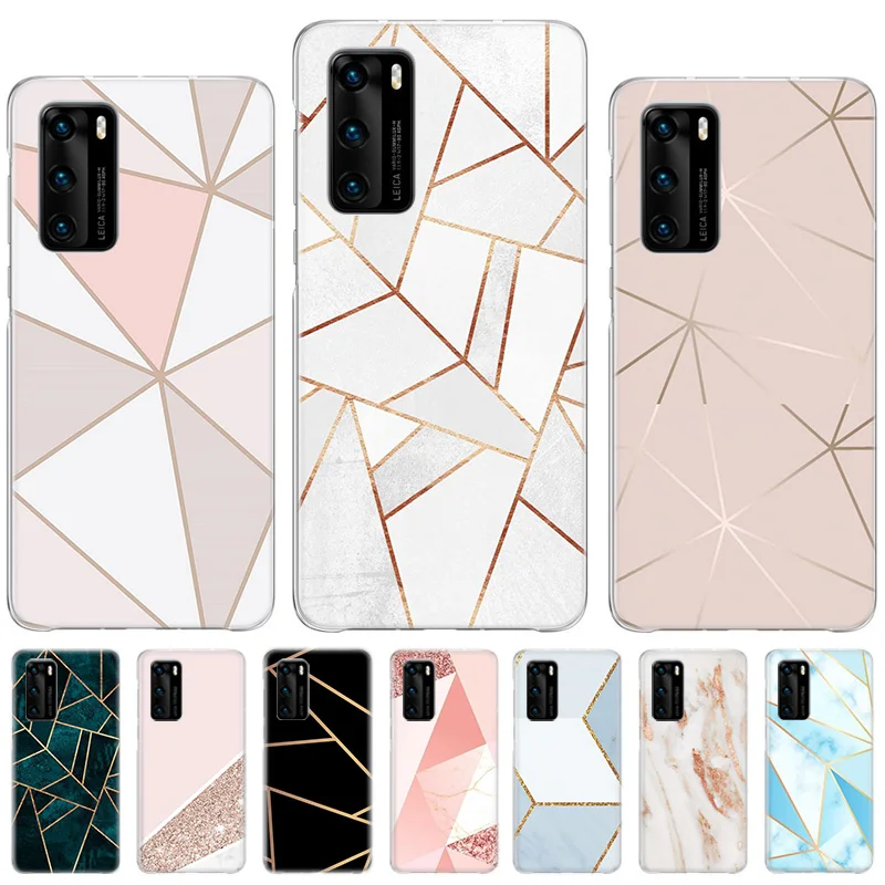 

Geometric Pattern Bumper Case For Samsung Galaxy A50 A51 A52 A72 A12 A32 A42 5G A71 A10S A11 A20S A21S A22 A31 A02S Cover