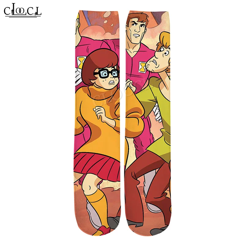 

CLOOCL Drop Shipping 2021 New Style Fashion Newest Cartoon Anime Scooby Doo 3D Print Men's Women's Casual Harajuku Straight Sock