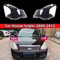 car replacement head lamp auto light case shell headlight lens for nissan sylphy 2006 2012 headlamp cover lampshade glass