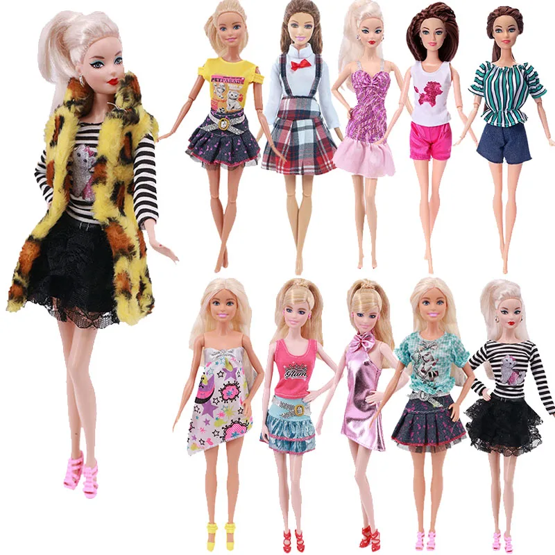 

Doll Latest Plaid Skirt Evening Dress Fit Barbies Accessories For Birthday Festival Christmas Gift,Our Generation