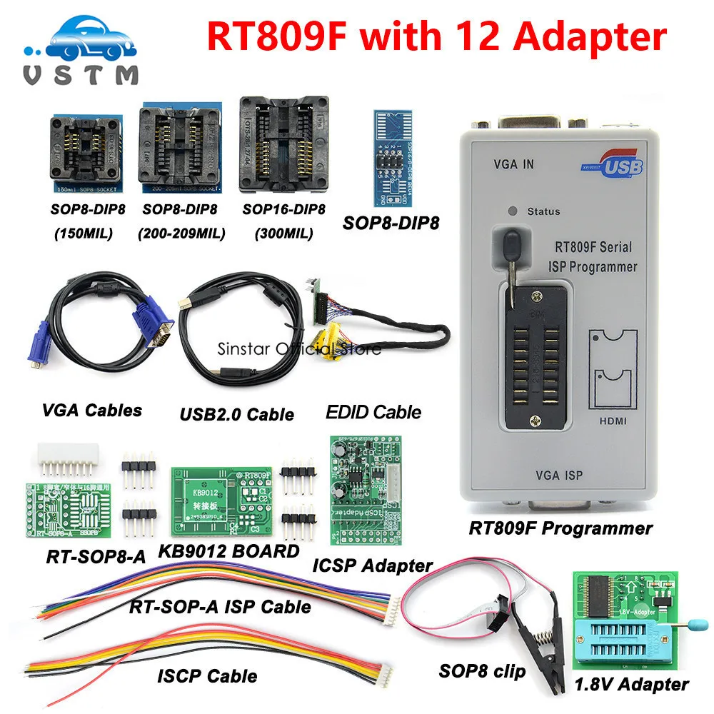 2021 новые RT809F ISP программист/RT809 ЖК usb программист Инструменты для ремонта 24-25-93 serise