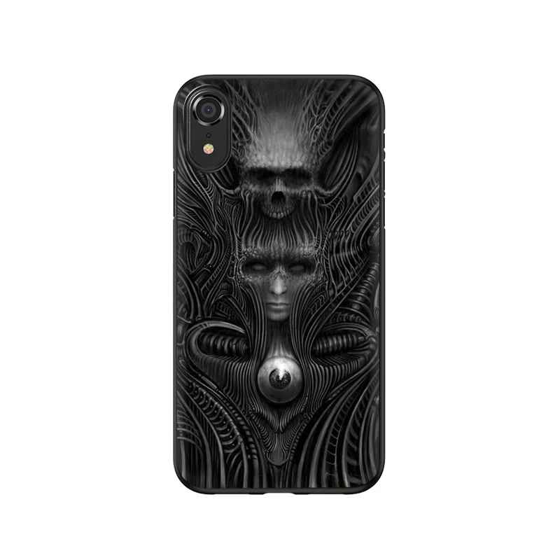 Мягкий силиконовый чехол для телефона EWAU Hr Giger Li II чехол для iPhone 5 5S SE 6 6s 7 8 Plus X XR XS 11 Pro MAX - Цвет: B5