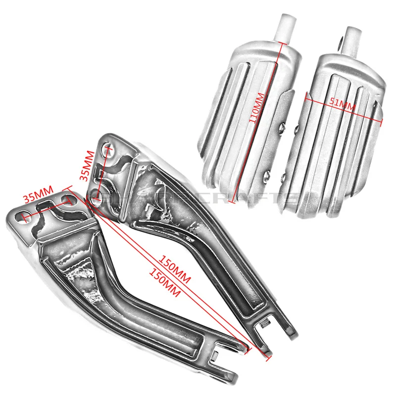 Пассажирские подножки, крепежные кронштейны для Harley Dyna Glide EFI FXDF FXDL FXDB FXDC FXD FLD FXDWG