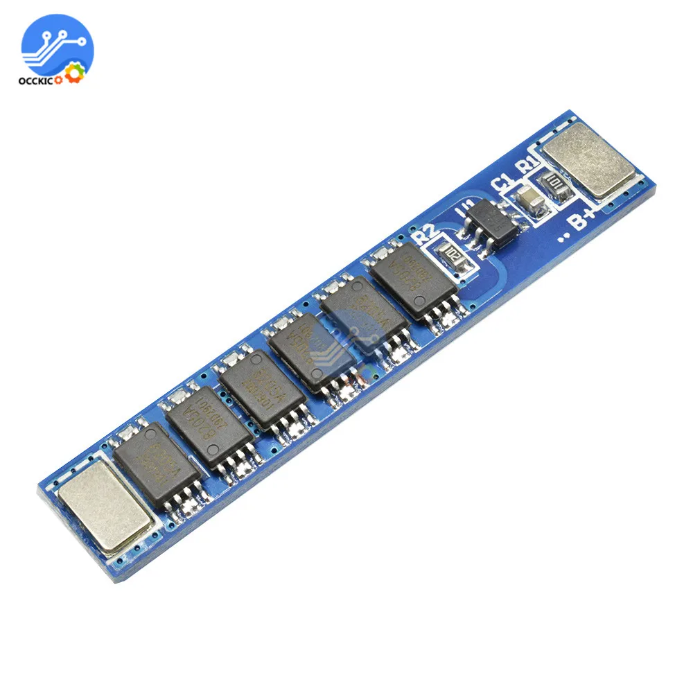 Защитная плата BMS 1S 5A 10A 15A 3 7 V 18650 заряда литиевой батареи 3MOS 4MOS 6MOS PCM защита от