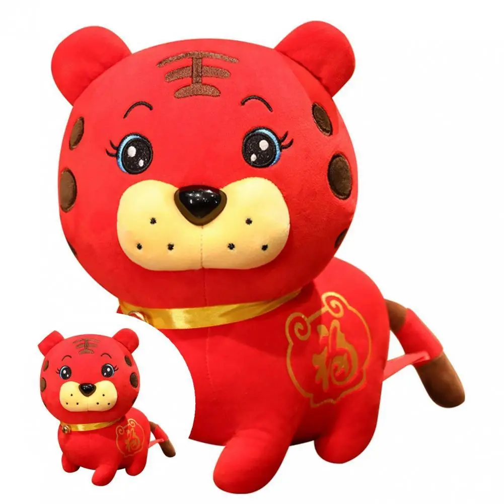 

Creative New Year Tiger Mascot Doll Animal Doll Adorable Realistic