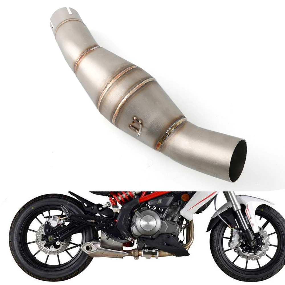 Для Benelli BN302 TNT300 600 2014 до 2018 Link Escape выхлопная труба мотоцикла среднего подключения