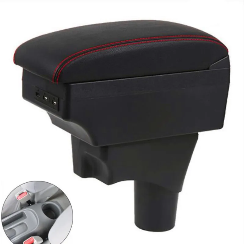 Центральный подлокотник для Nissan March Micra K13 MK4 IV контейнер хранения с USB-интерфейсом