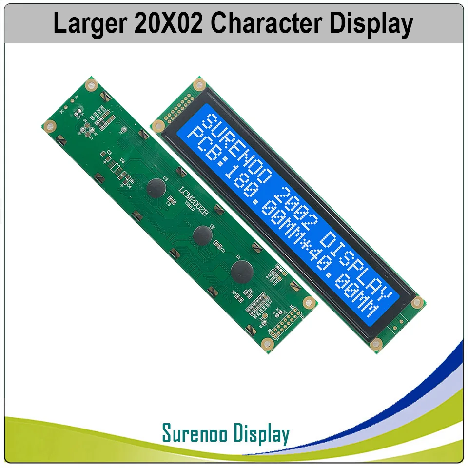 Blue Color Большой размер 202 20X2 2002 ЖК-модуль дисплей экран LCM желтый зеленый синий с светодиодный подсветкой - Цвет: Blue Color