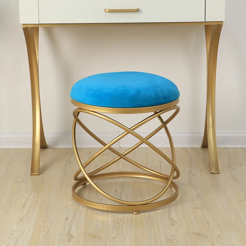 Табурет для макияжа с тканевым покрытием табурет парикмахерской Северной Европы