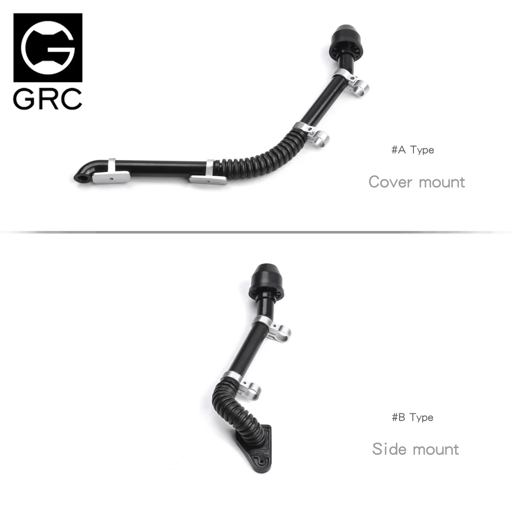 GRC Классическая труба воздушного впуска для сноркелирования для моделей 1/10 RC Car Crawler Traxxas TRX-4 Defender RC4WD D110 D90 Body Upgrade # G169A G169B.