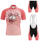2020 Забавный комплект из Джерси для велоспорта в виде свиньи, розовая одежда для велоспорта, женский костюм для шоссейного велосипеда, велосипедные шорты, одежда для горного велосипеда, кукольная одежда