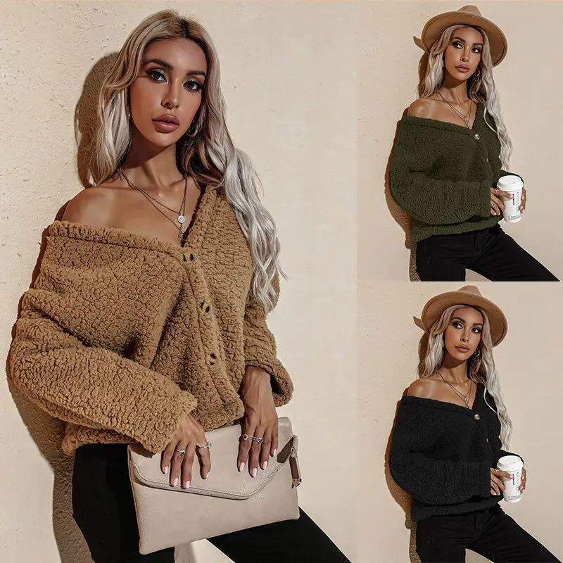 

Cappotto in pelliccia sintetica autunno inverno donna giacca morbida calda peluche Teddy cappuccio addensare negozio ufficiale