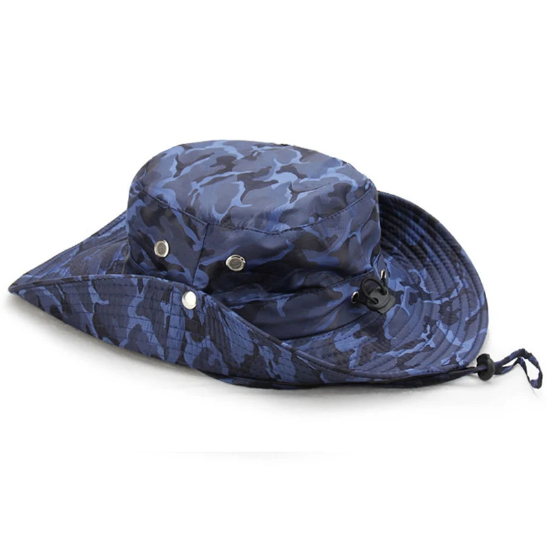 Outdoor Sports Men &amp Women's Fishing Hat Camouflage Bucket Fisherman Camo Jungle Bush Hats Boonie Military Unisex Visor Caps | Спорт и