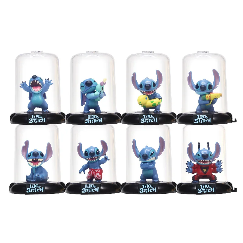 

Genuine Diseny Lilo & Stitch Cartoon Anime Stitch Figure 8 Random And One Blind Box Model Doll Toy Children's Gifts