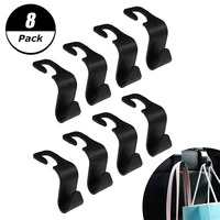 8pcs universal car back seat hook bag coat purse hanger vehicle headrest organizer storage holder hooks car interior accessories