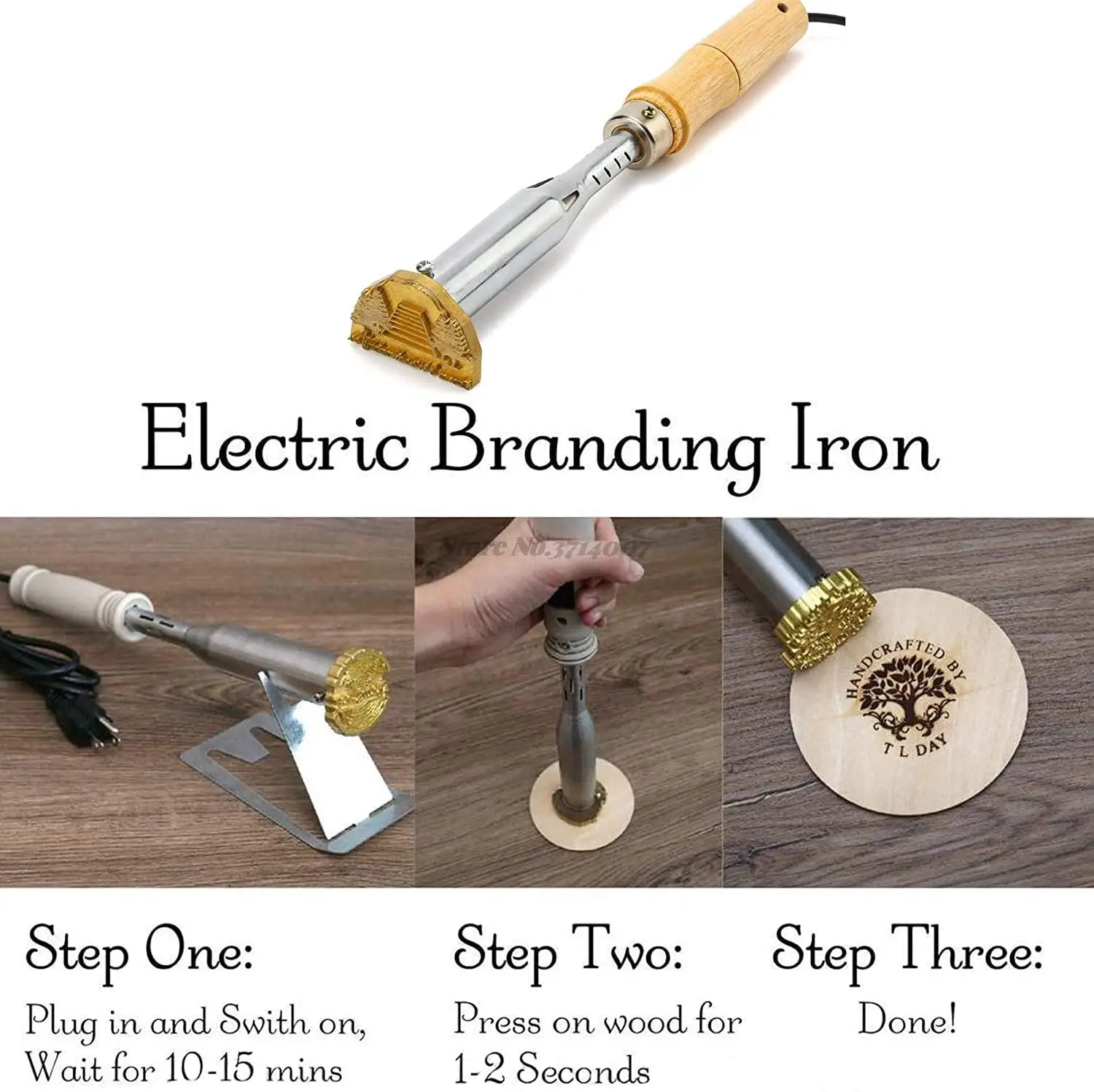 Electric Wood Burning Stamp Personalized DIY Custom Logo Branding Iron for Leather Self Making Machine Emboss | Дом и сад