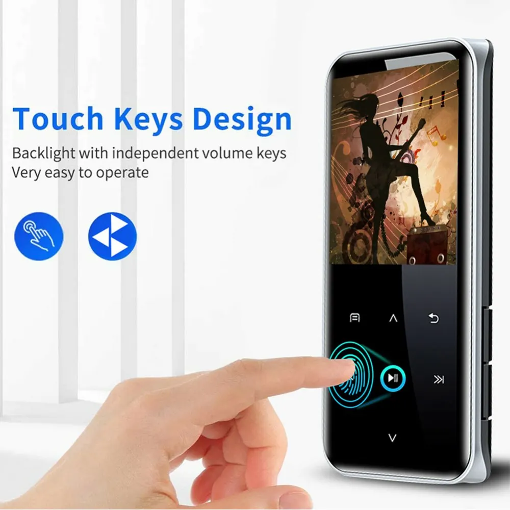 M22 Bluetooth HIFI MP3 MP4 музыкальный плеер с сенсорным экраном и встроенным портативным FM-радио без потерь