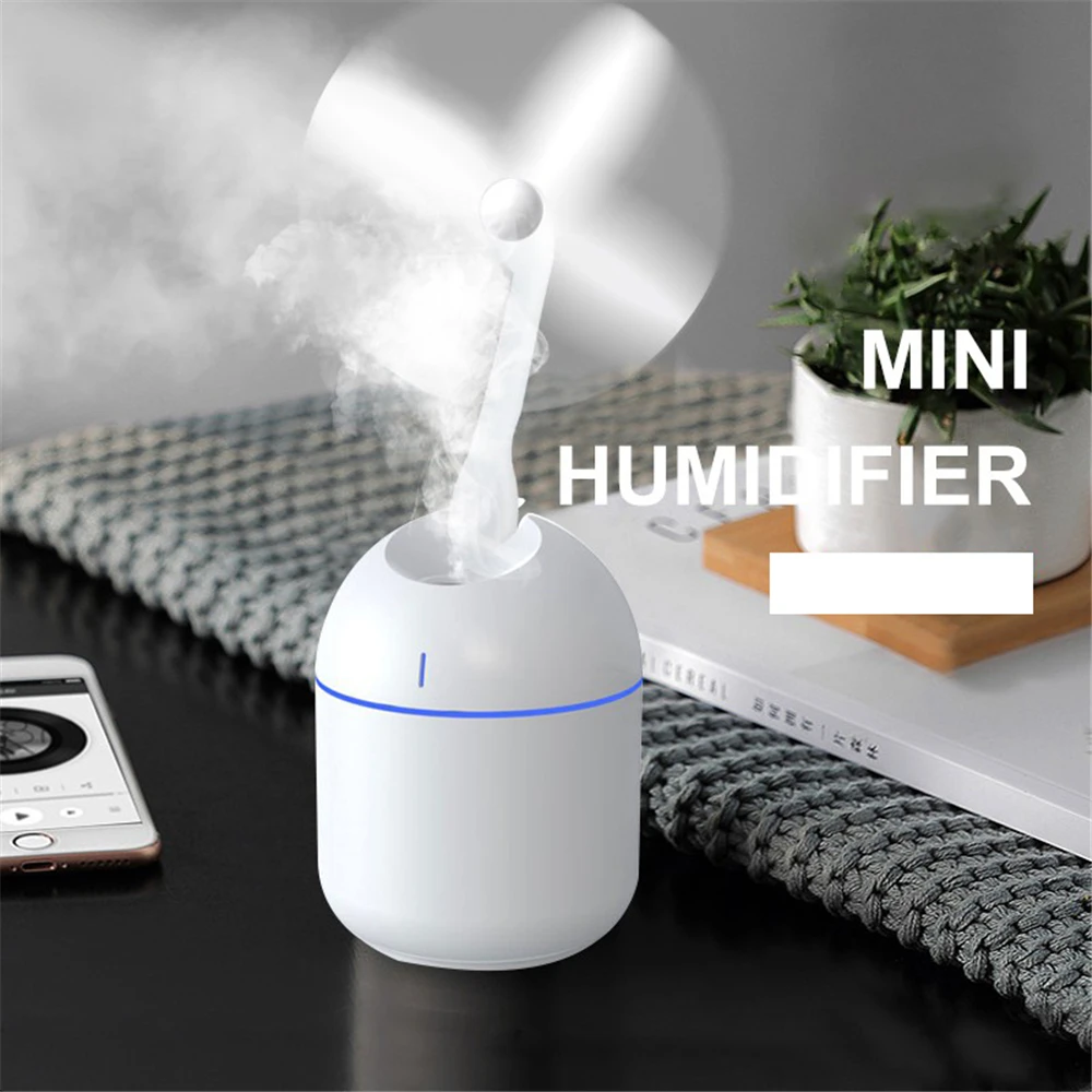 

200ML Ultrasonic Mini Air Humidifier Aroma Essential Oil Diffuser for makeup USB Fogger Mist Maker with LED Night Lamp