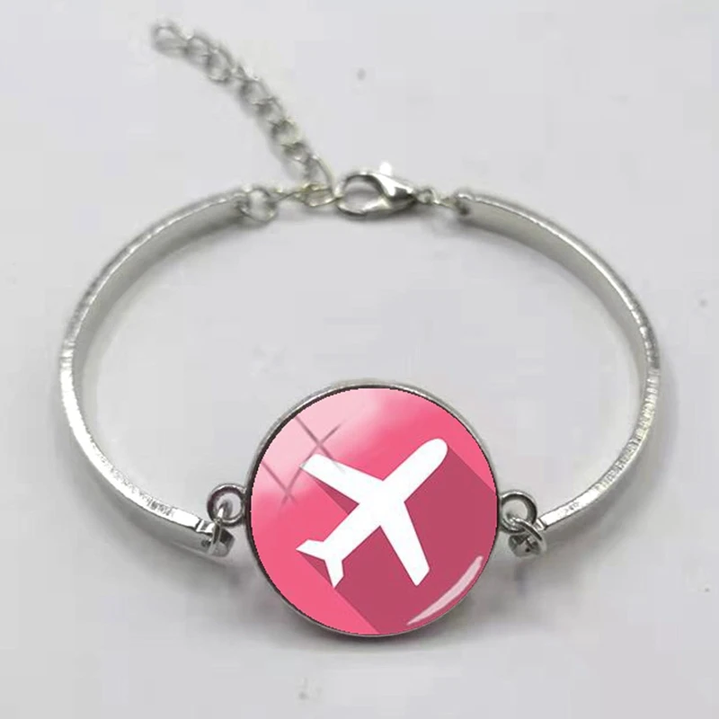 Новый модный браслет с самолетом авиационный подарок путешественника стюардесс
