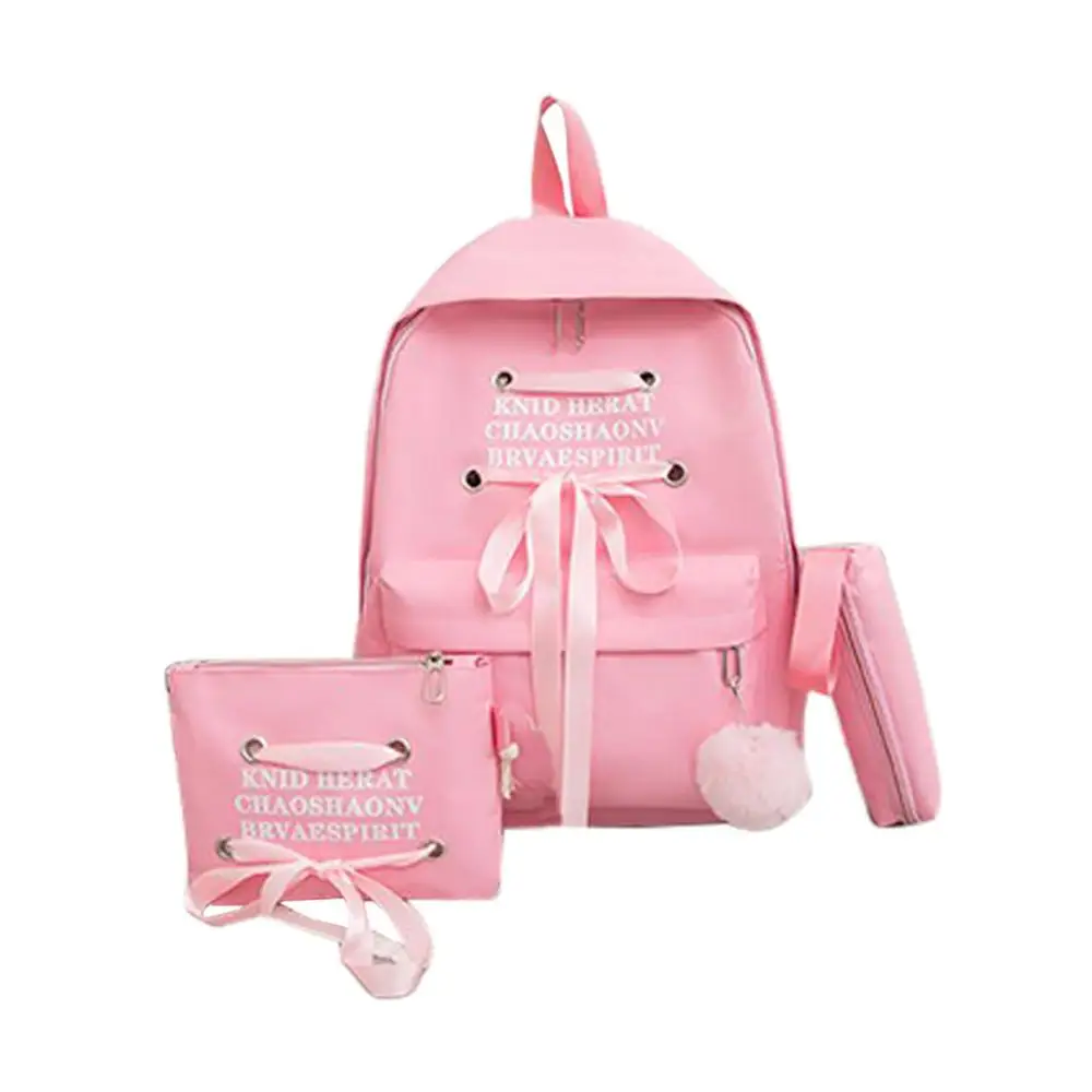 Рюкзак для девочек школьная сумка книг комплект из 3 предметов модный