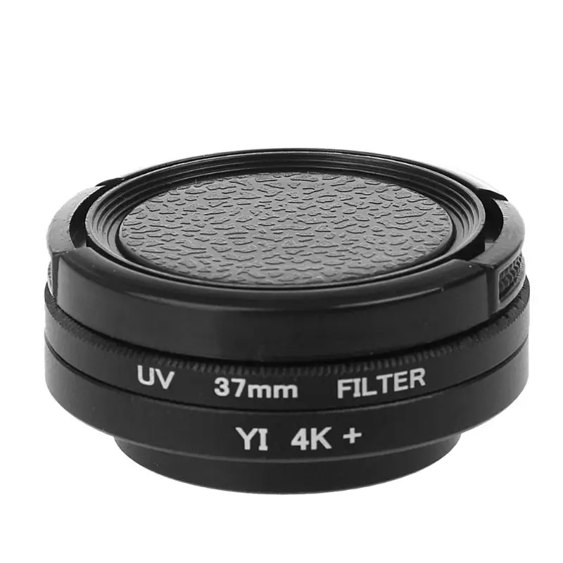 

37mm UV Lens Filter + Lens Ring Adapter + Protective Cap for xiaomi Yi Camera G2AC