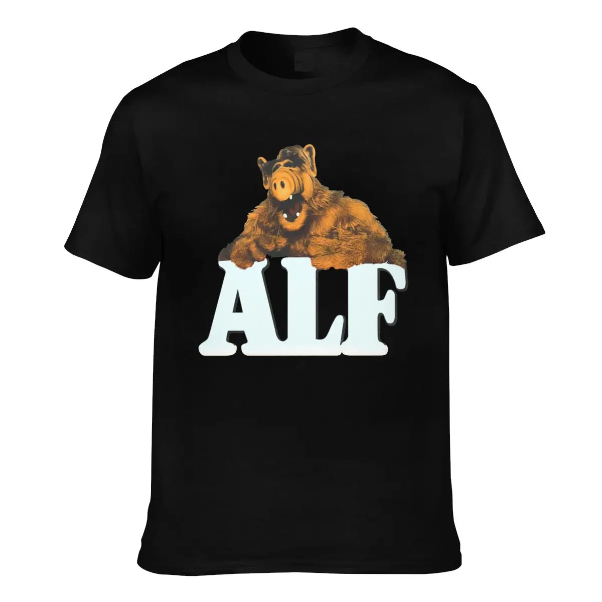 

ALF TV Series T Shirt Scream Cute 100 Percent Cotton T-Shirt Big Printed Tshirt Man