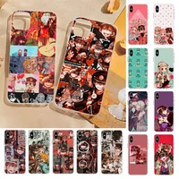 yndfcnb japan cartoon anime toilet bound hanako kun phone case for iphone 11 12 13 mini pro xs max 8 7 6 6s plus x 5s se 2020 xr