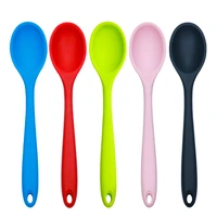 teyaao silicone spoon large silicone mixing spoon silicone soup spoon kitchen mixing ladle cooking tool