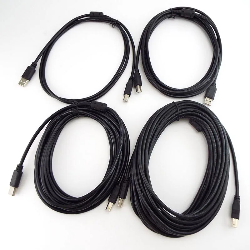 1 5/3/5/10 м USB высокое Скорость 2 0 к B Мужской кабель для Кабель принтера 3 ноги