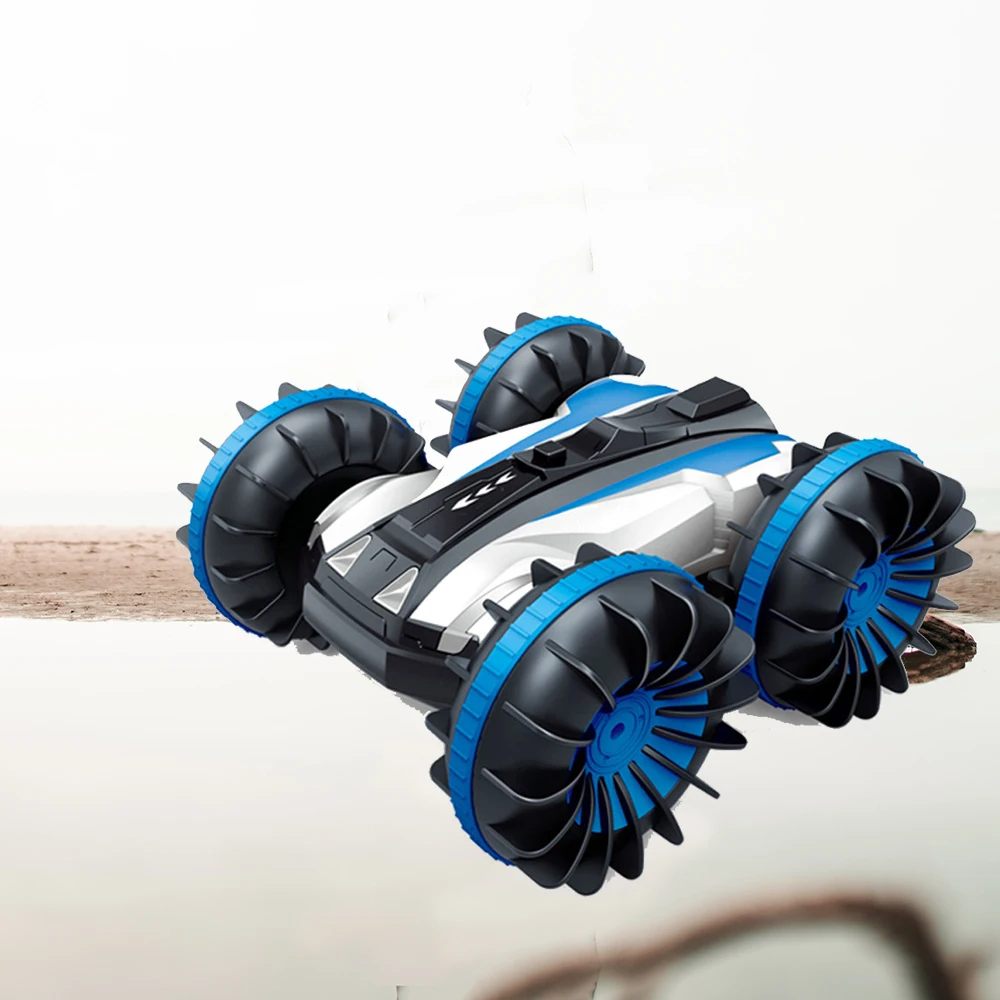 2,4G RC экскаватор трюк автомобиль 360 Вращение 2 стороны водонепроницаемый Вождение на воде земли амфибия электрические игрушки для детей