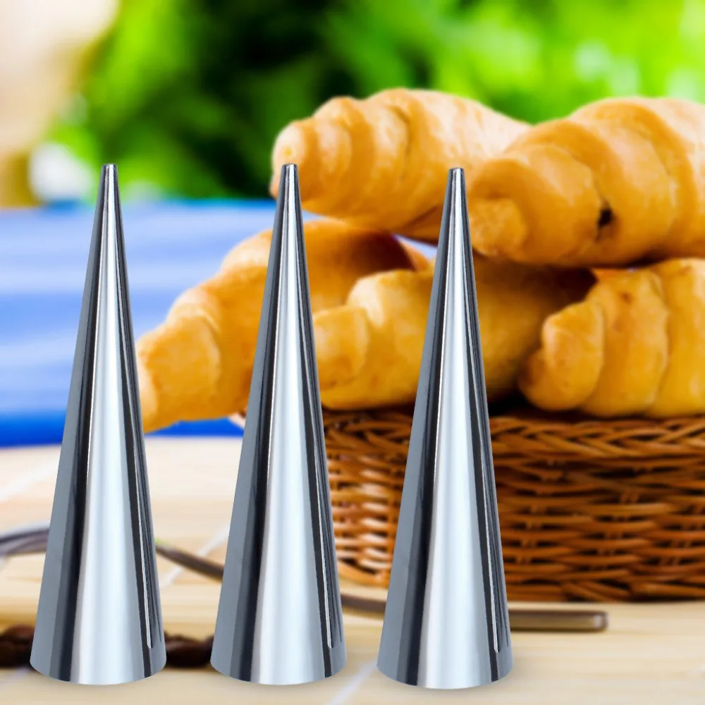 Рог формы 12 шт. большой размер Нержавеющая сталь кондитерский крем коническая