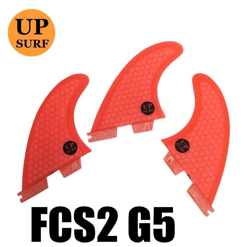 05 G5 Плавники для серфинга FCS2 плавники G5/G7/G3 светильник синий FCS II три плавника набор стекловолокна дизайн синий, красный, желтый, черный, белый, зеленый цвет - Цвет: 05 G5