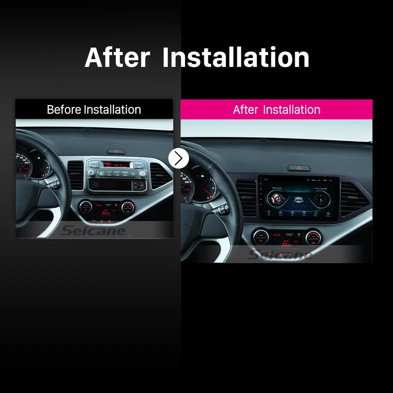 Seicane GPS радио для 2011-2014 KIA PICANTO Android 8 1 Morning HD 1024*600 сенсорный экран Bluetooth