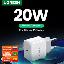 Ugreen 20W PD Charger USB Type C Quick 4.0 Charger for iPhone 13 12 Pro Max iPad Mobile Phone Wall Charger Apple EU US Adapter