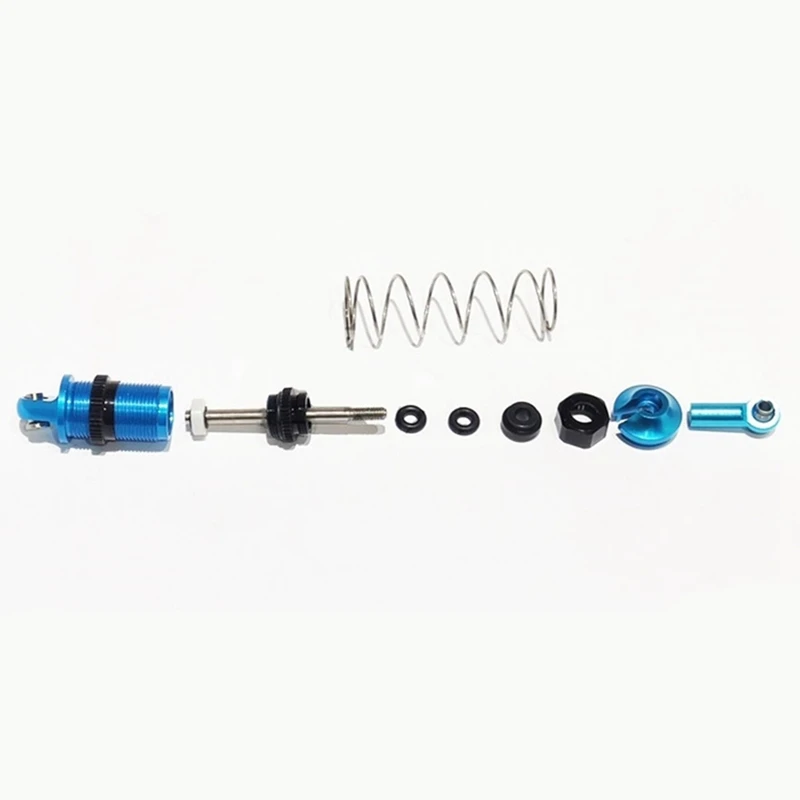 

2 Set RC Car Part: 1 Set Metal Wheel Rim Hub Spare Accessories & 1 Set Adjustable Oil All Metal Shock Absorbers Damper