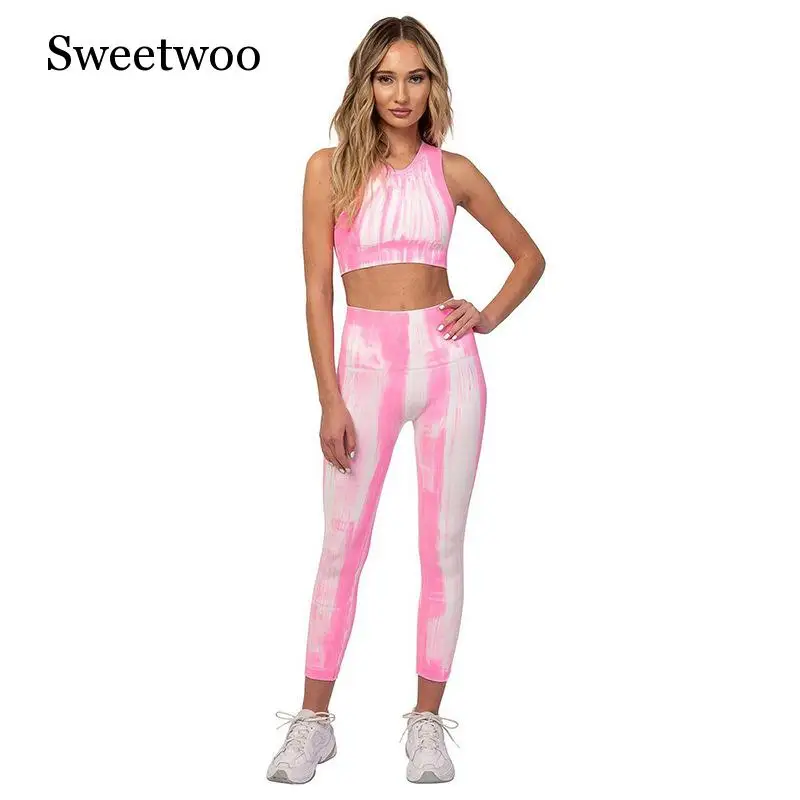 Женский спортивный костюм для активного отдыха Стрейчевые брюки с градиентными