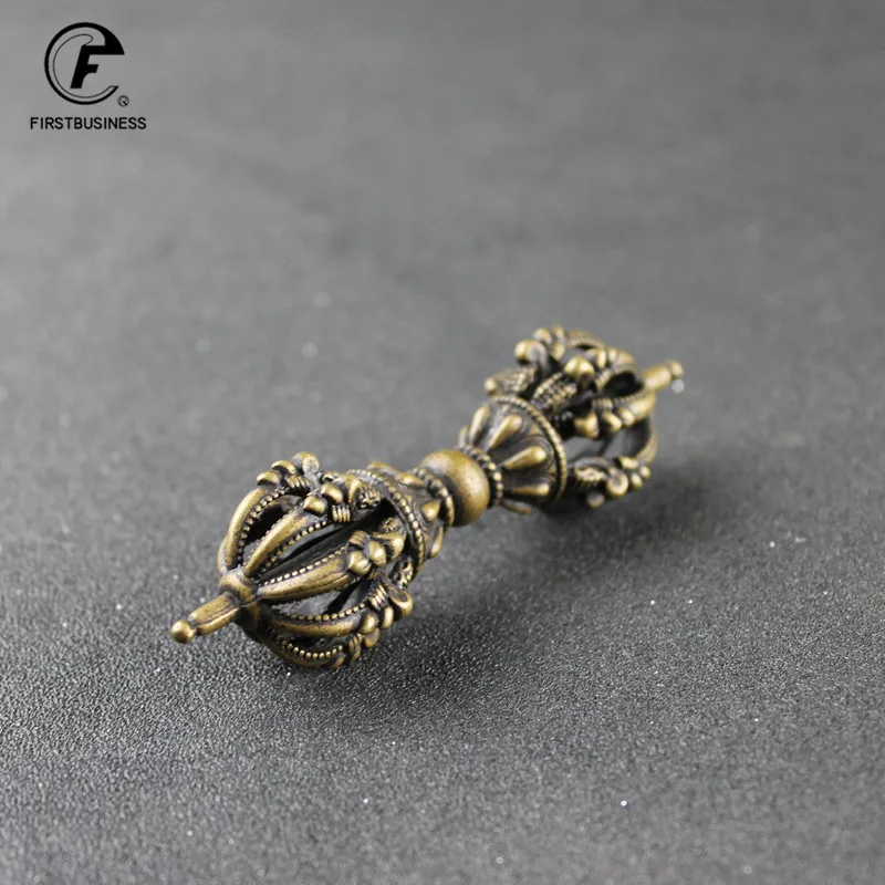 Тибет буддизм ручной работы Старый Медь Шесть мантру Ваджра Дордже кулон