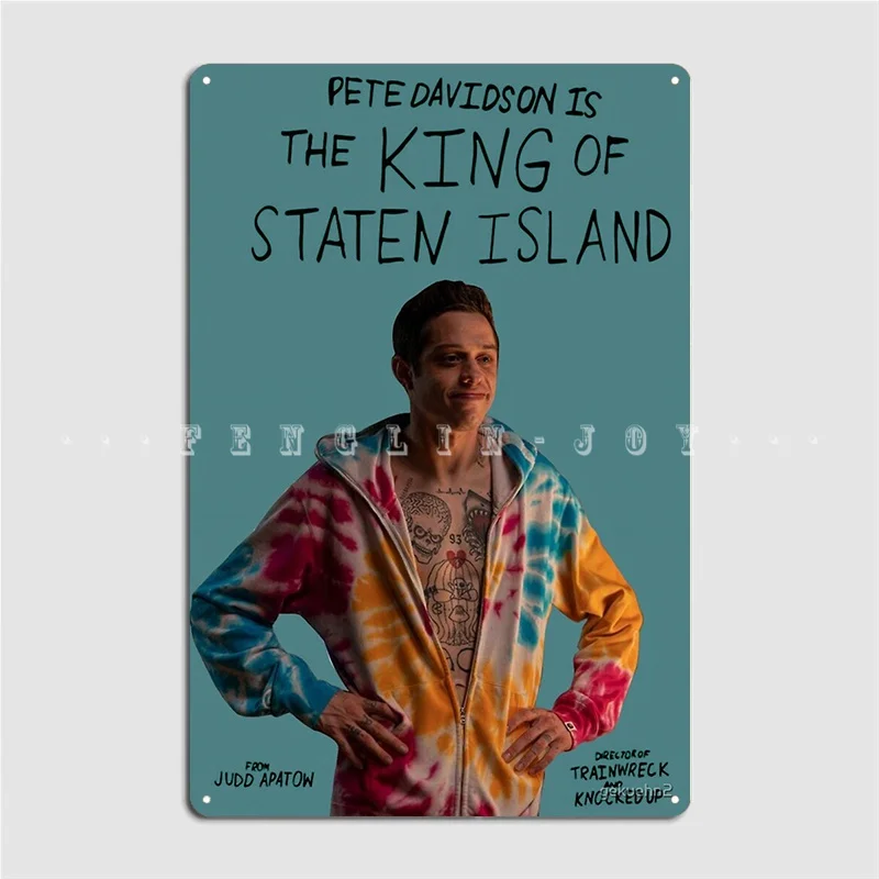 Pete Davidson в Королевском государственном острове фильм металлический плакат