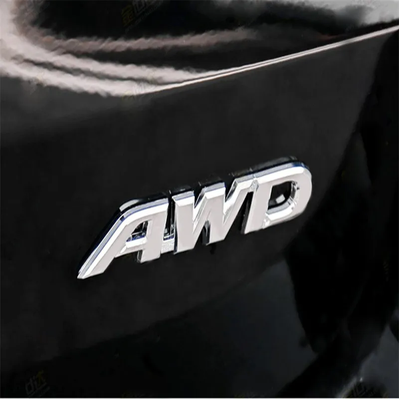 

Car Exterior Decoration For Toyota Highlander V6 4WD Metal Sticker High Version Emblem Badge Rear Trunk Decal Auto Styling