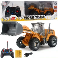 electric wireless remote control bulldozer truck excavator toy mini bulldozer crane excavator model electric vehicle toy