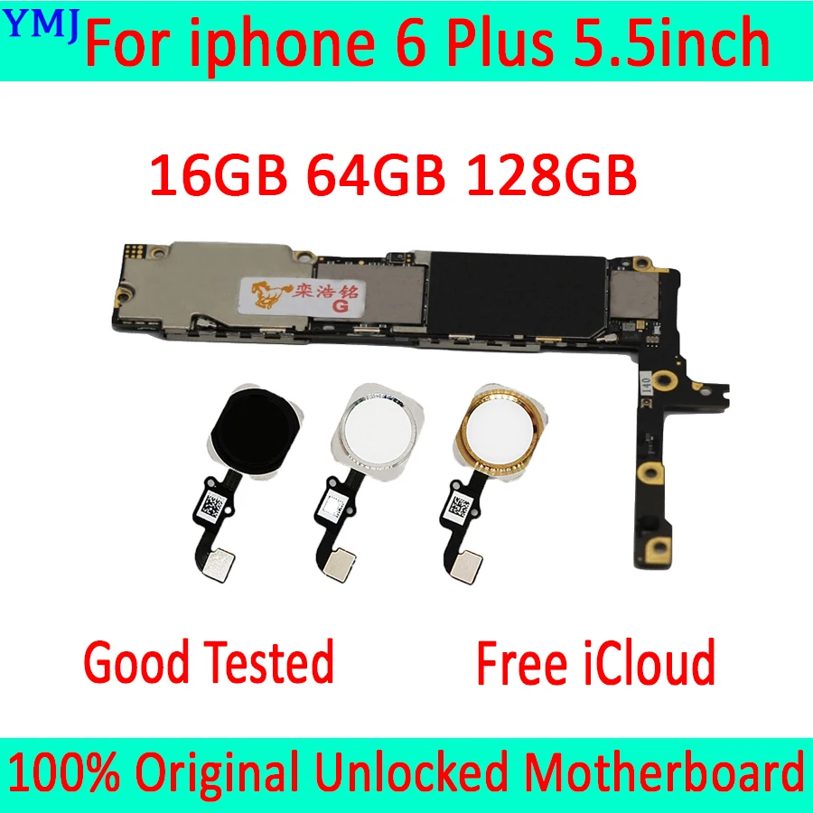 Материнская плата для iphone 6 Plus с/без Touch ID 100% оригинальная материнская + Бесплатный