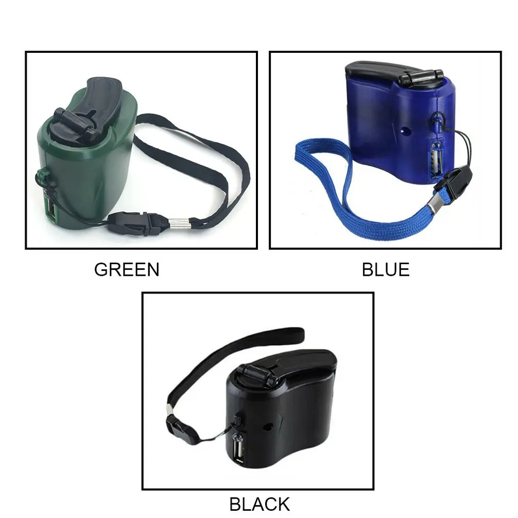 portable usb emergency charger dynamo hand crank usb cell phone outdoor camping backpack emergency charger for iphone huawei free global shipping