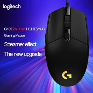 logitech g102 lightsyncprodigy 2nd gen gaming wired mouse game mouse support desktop laptop windows 1087 optical mouse free global shipping